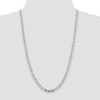 Sterling Silver 5.7mm D/C Flat Anchor Curb Chain