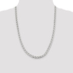 Sterling Silver 6.5mm D/C Flat Anchor Curb Chain