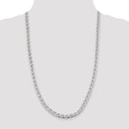 Sterling Silver 6.5mm D/C Flat Anchor Curb Chain