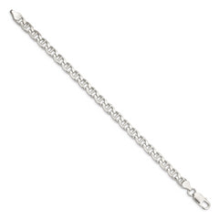 Sterling Silver 6.5mm D/C Flat Anchor Curb Chain