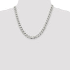 Sterling Silver 8.25mm D/C Flat Anchor Curb Chain