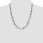 Sterling Silver 9mm D/C Flat Anchor Curb Chain