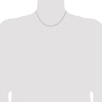 Sterling Silver 2.3mm Beveled Curb Chain