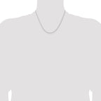 Sterling Silver 2.3mm Beveled Curb Chain