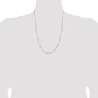 Sterling Silver 2.3mm Beveled Curb Chain
