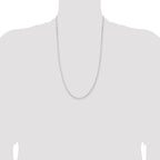 Sterling Silver 2.3mm Beveled Curb Chain