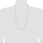 Sterling Silver 2.3mm Beveled Curb Chain
