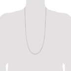 Sterling Silver 2.3mm Beveled Curb Chain