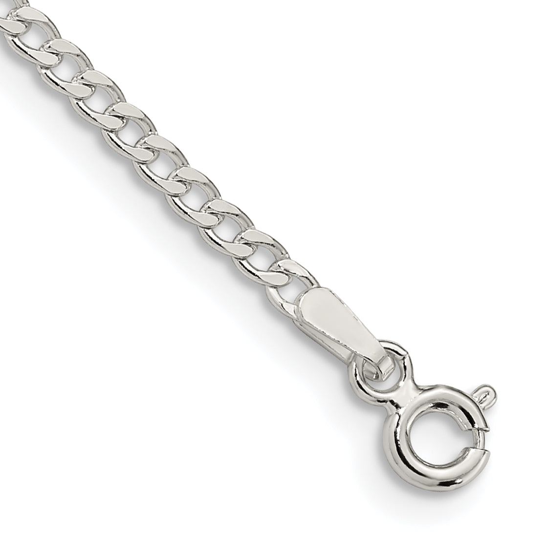 Sterling Silver 2.3mm Beveled Curb Chain Main image