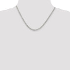 Sterling Silver 3.2mm Beveled Curb Chain