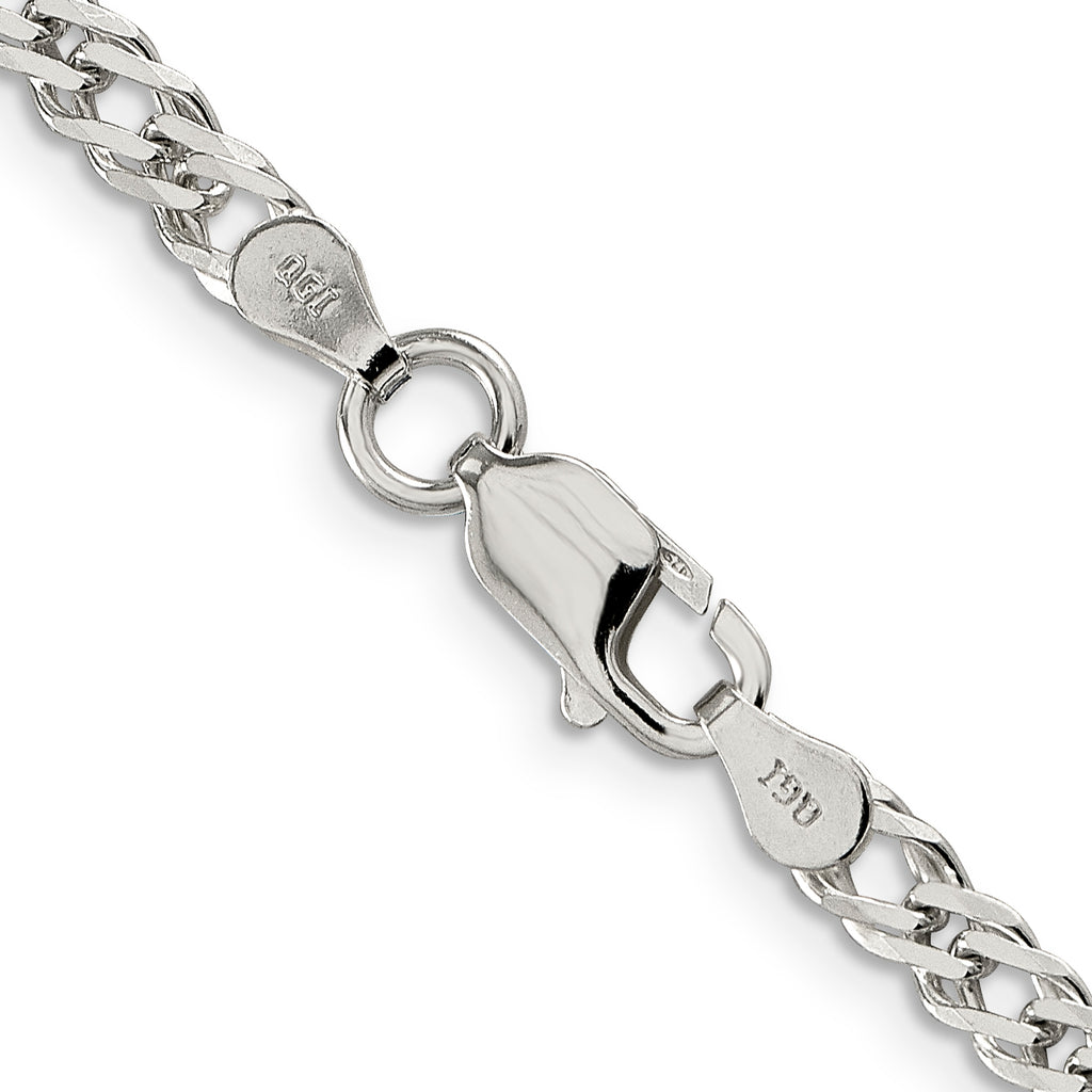 Sterling Silver Curb Chain Necklace 4mm