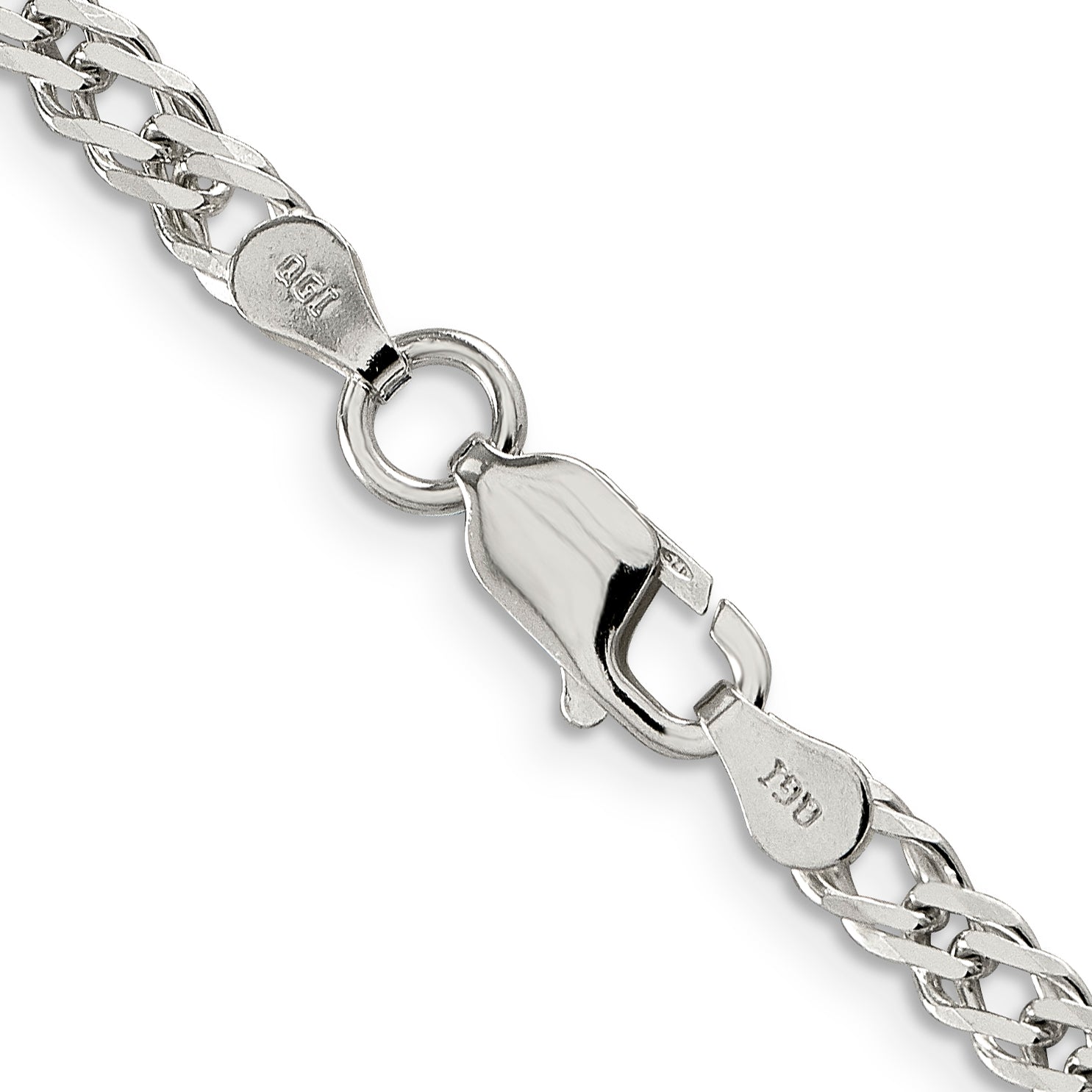 Sterling Silver Curb Chain Necklace 4mm