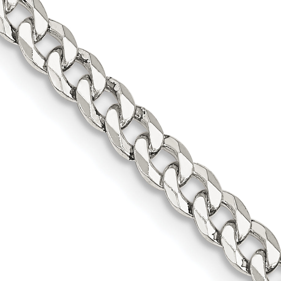 Sterling Silver Curb Chain Necklace 4mm Main image
