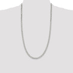 Sterling Silver 5mm Beveled Curb Chain
