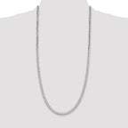 Sterling Silver 5mm Beveled Curb Chain