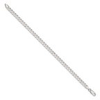 Sterling Silver 5mm Beveled Curb Chain