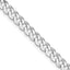 Sterling Silver Rhodium-plated 5mm Beveled Curb Chain