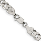 Sterling Silver Curb Chain Necklace 6mm