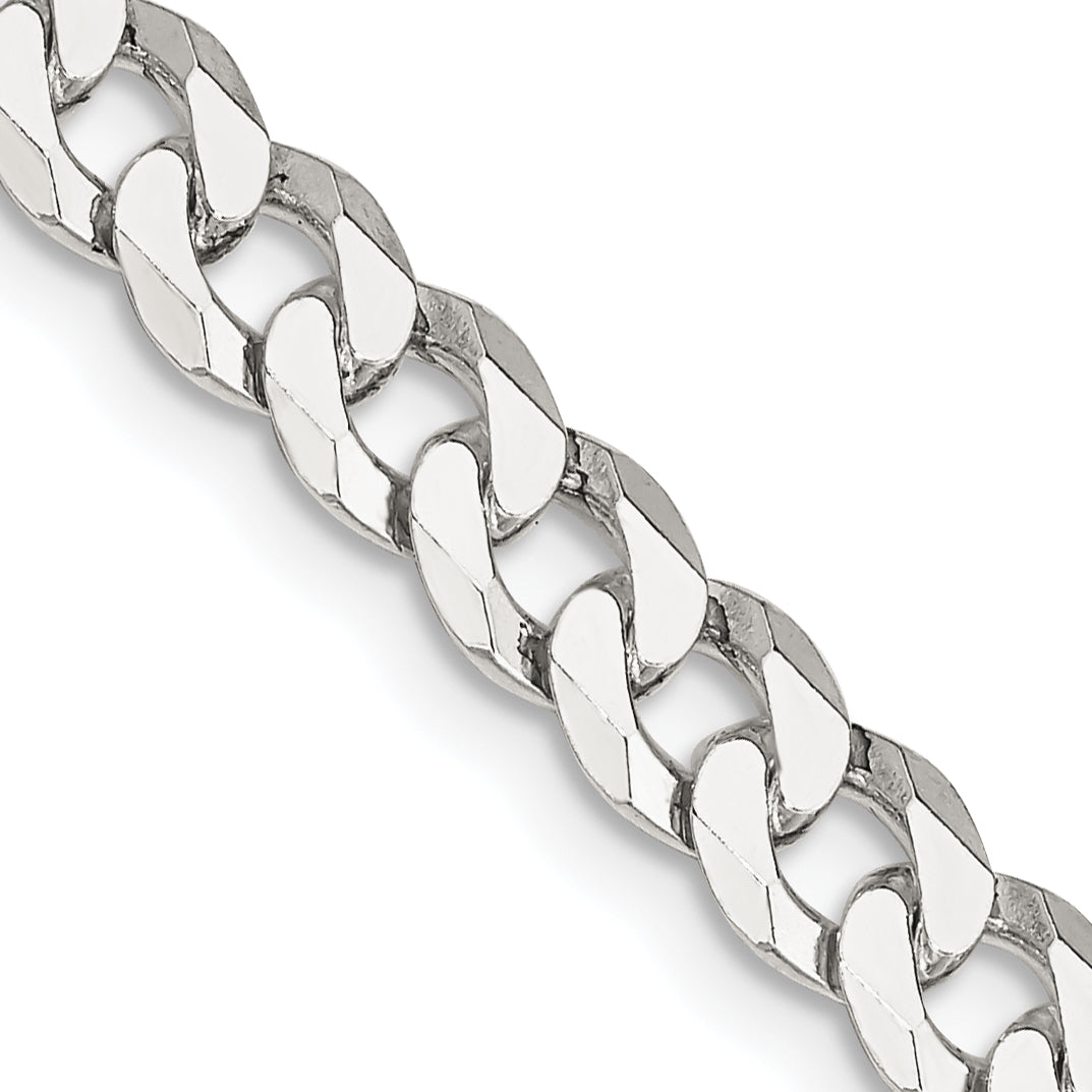 Sterling Silver Curb Chain Necklace 6mm