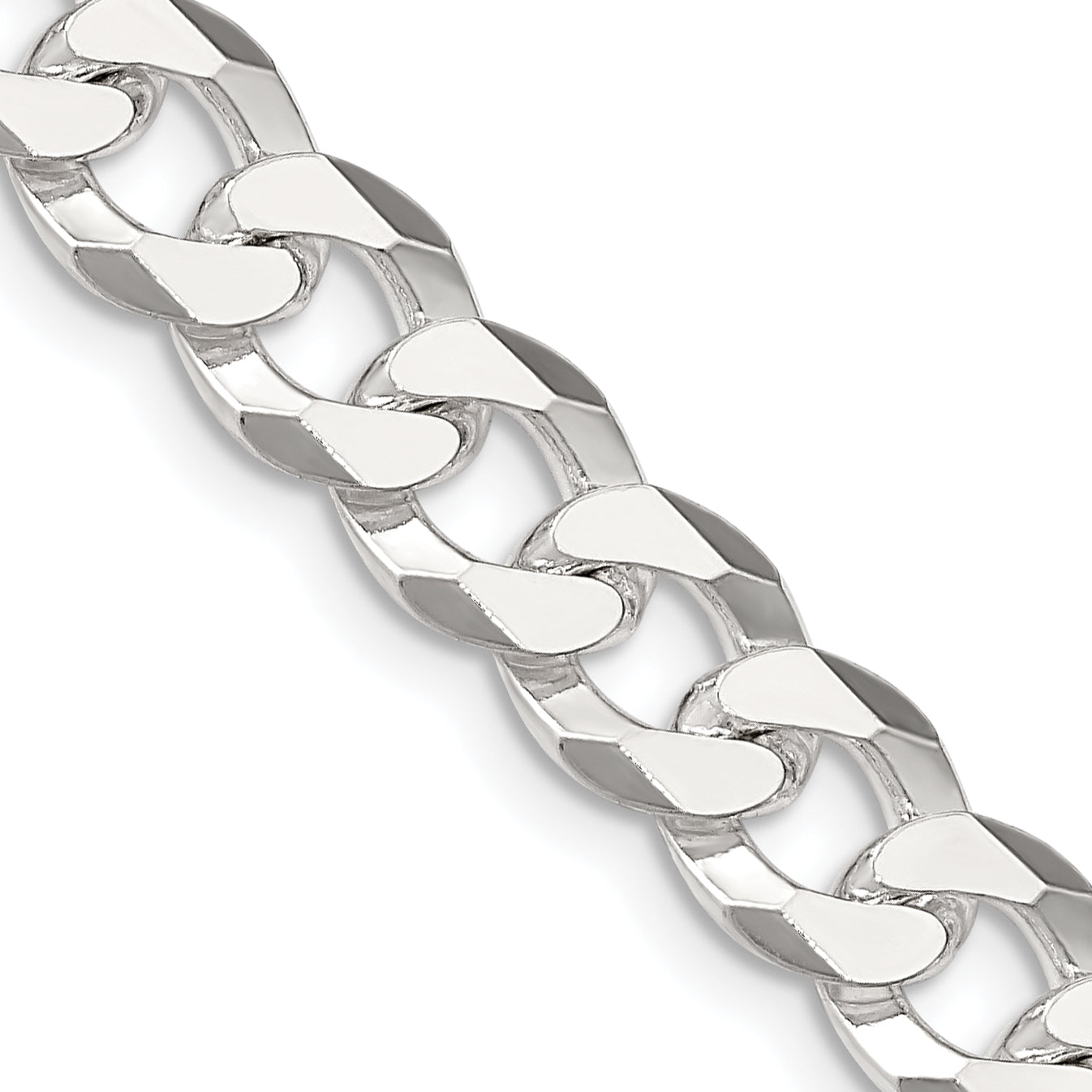 Sterling Silver Curb Chain Necklace 8.5mm Main image