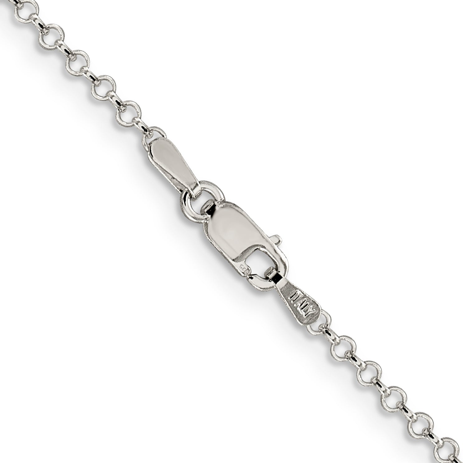 Sterling Silver 2mm Rolo Chain Anklet