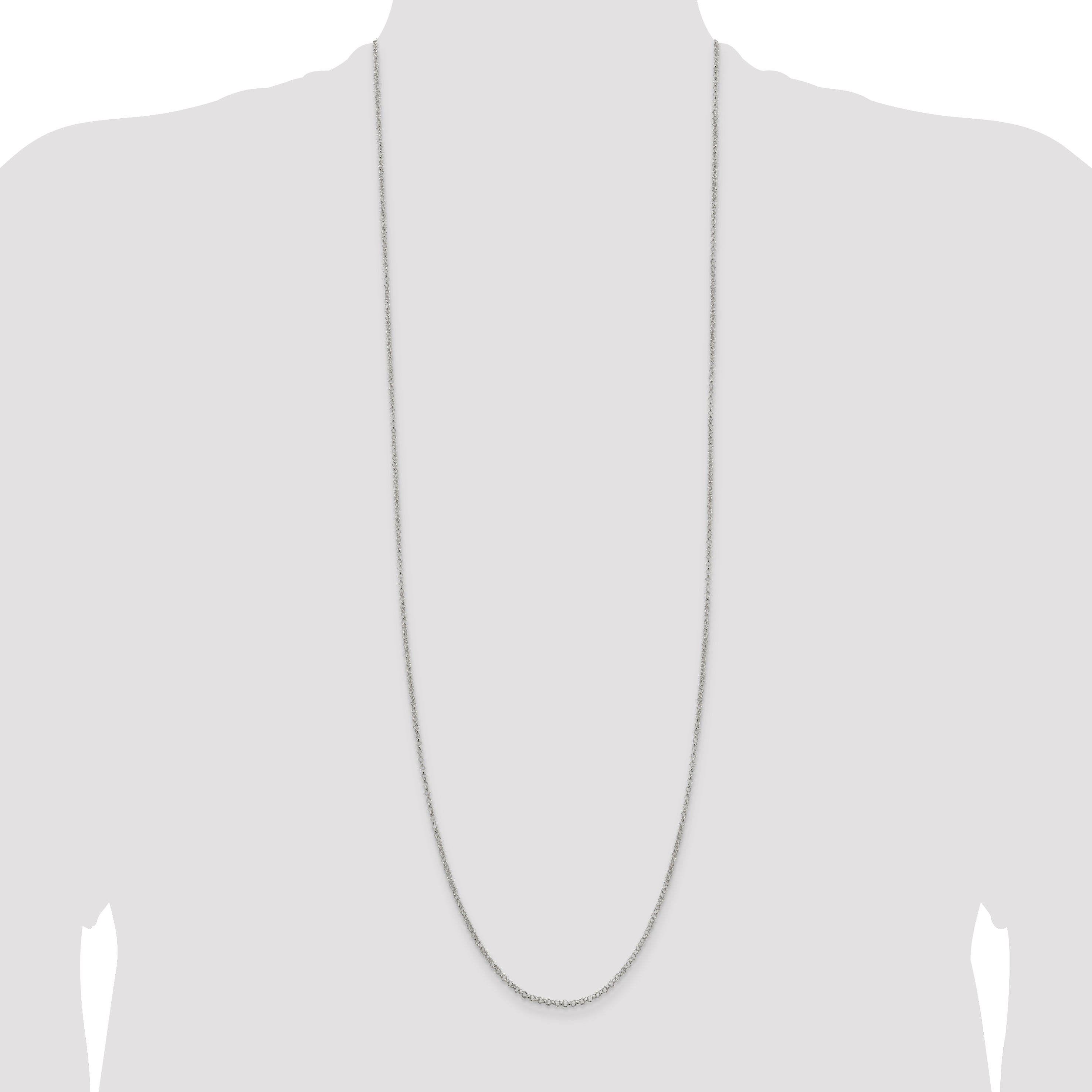 Sterling Silver 2mm Rolo Chain Anklet