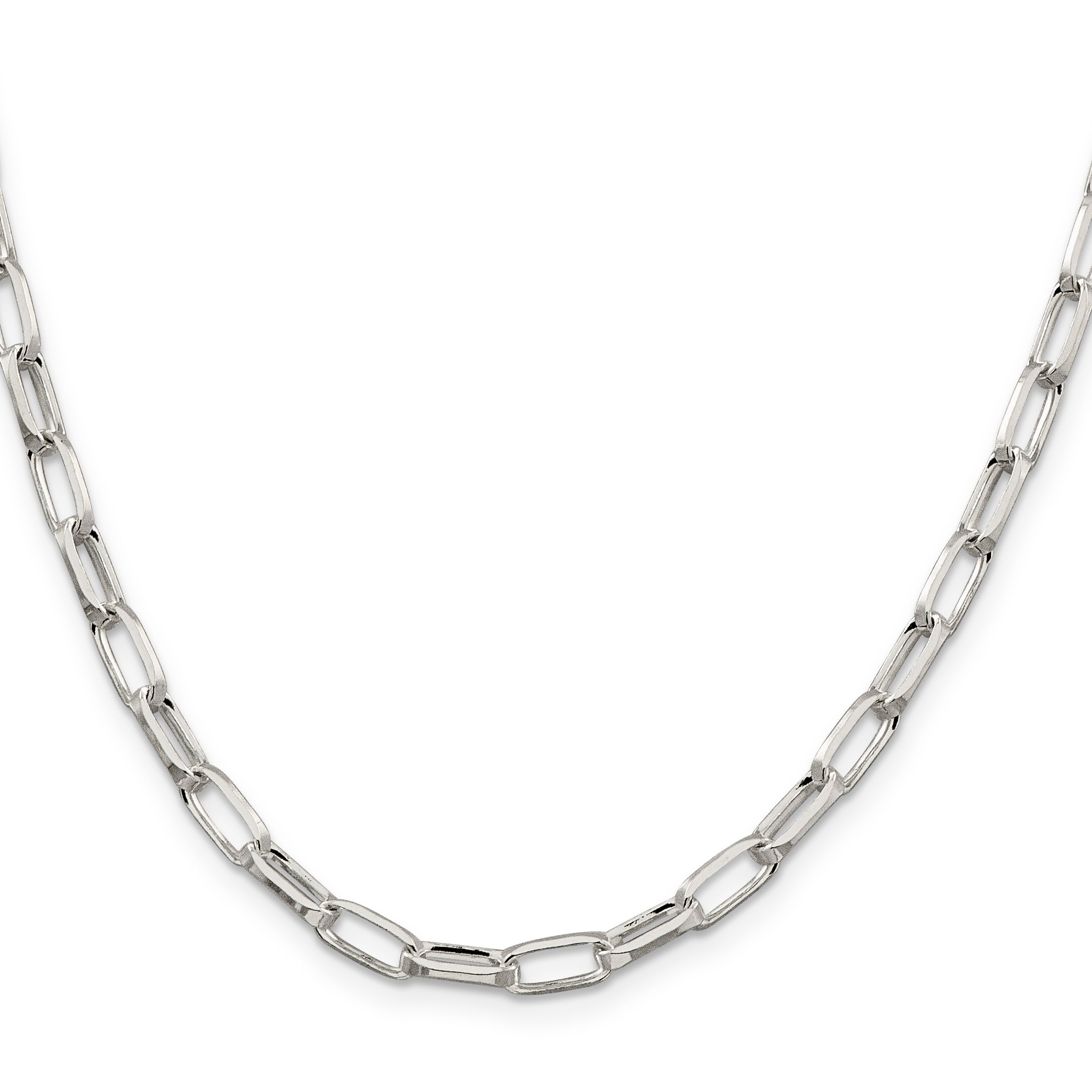 Sterling Silver 5mm Elongated Open Link Chain Secondary image