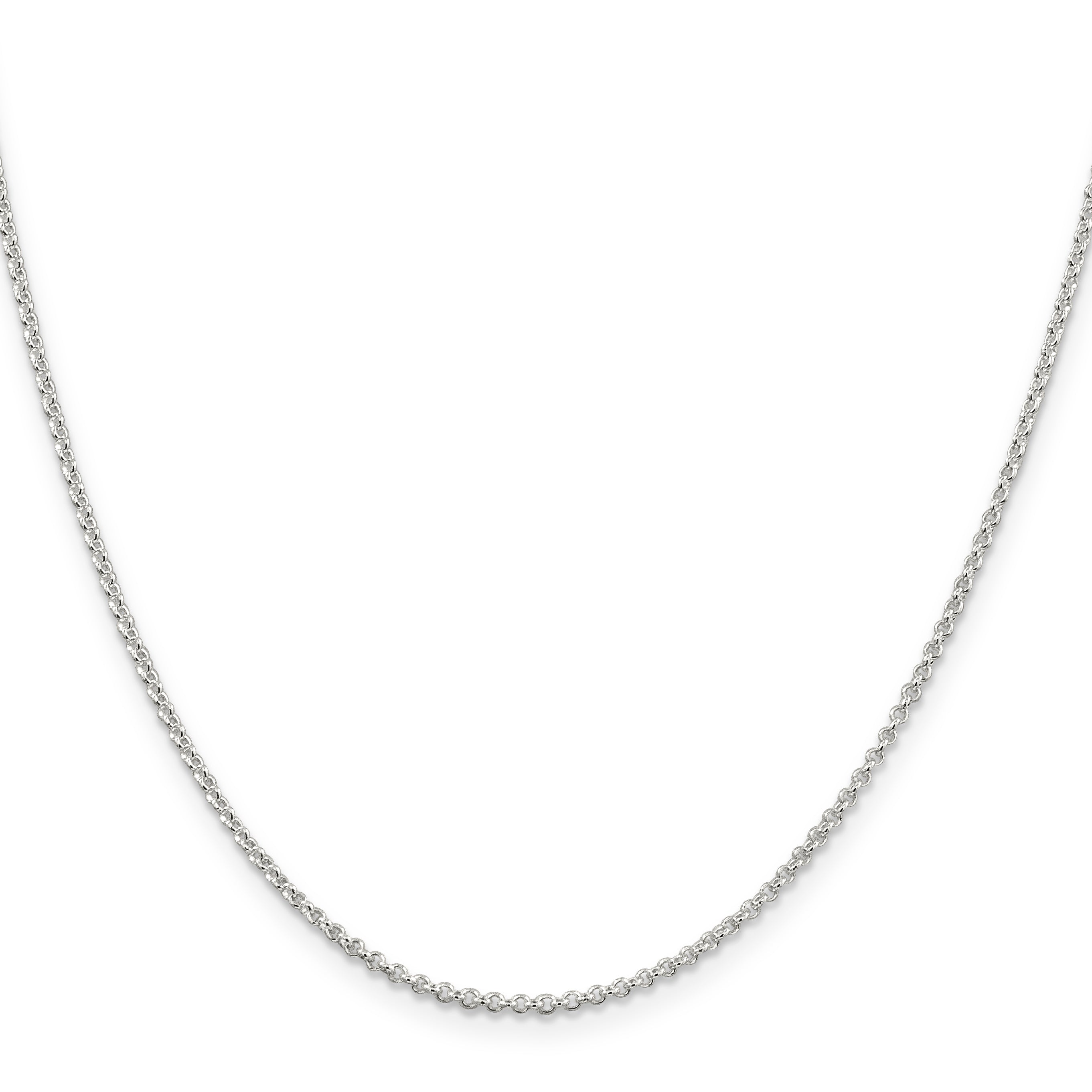 Sterling Silver 1.5mm Rolo Chain With Extension ext.