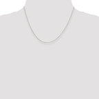 Sterling Silver 1.5mm Rolo Chain With Extension ext.