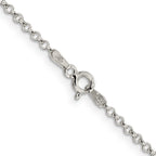 Sterling Silver Rolo Chain Necklace 2mm