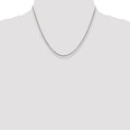 Sterling Silver Rolo Chain Necklace 2mm