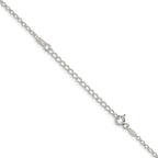 Sterling Silver 2mm Rolo Chain With Extension ext.