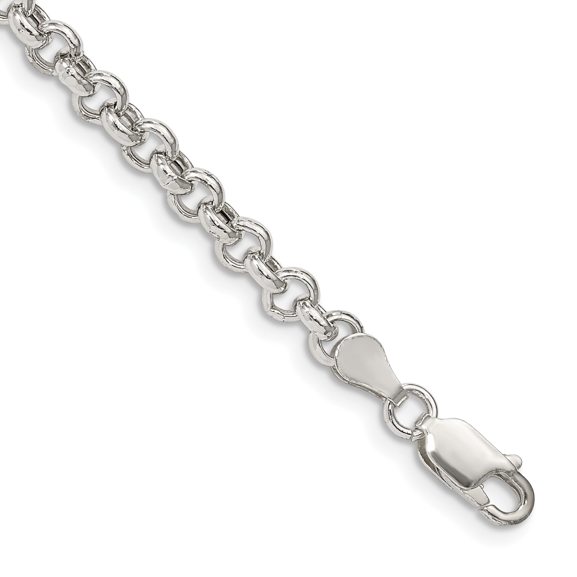 Sterling Silver 4.25mm Semi-solid Rolo Chain Main image