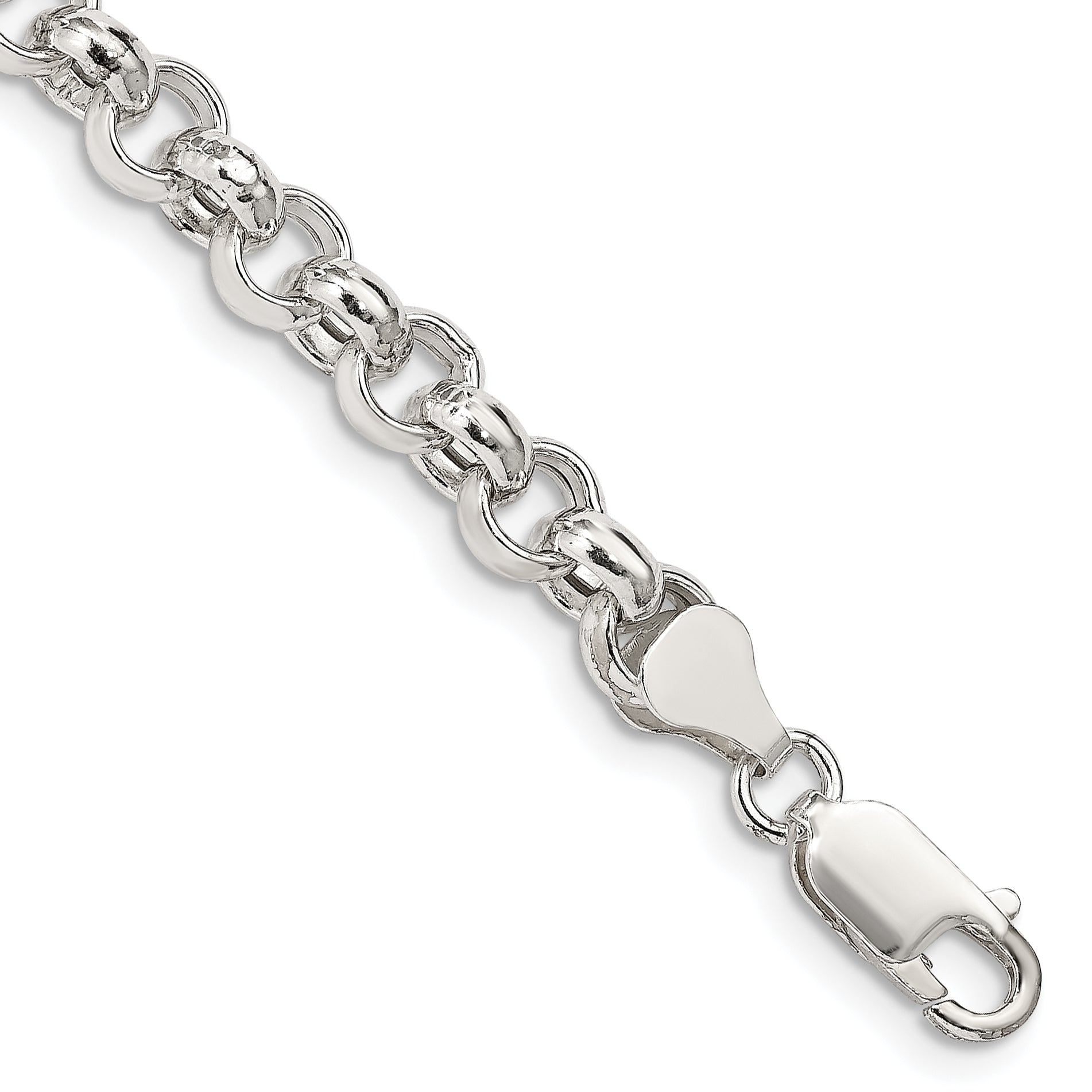 Sterling Silver 6.5mm Semi-solid Rolo Chain Main image