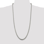 Sterling Silver 5.2mm Round Box Chain