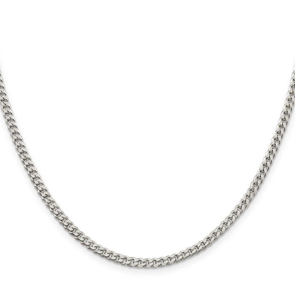 Sterling Silver Polished 3.15mm Curb Chain