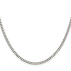 Sterling Silver Polished 3.15mm Curb Chain
