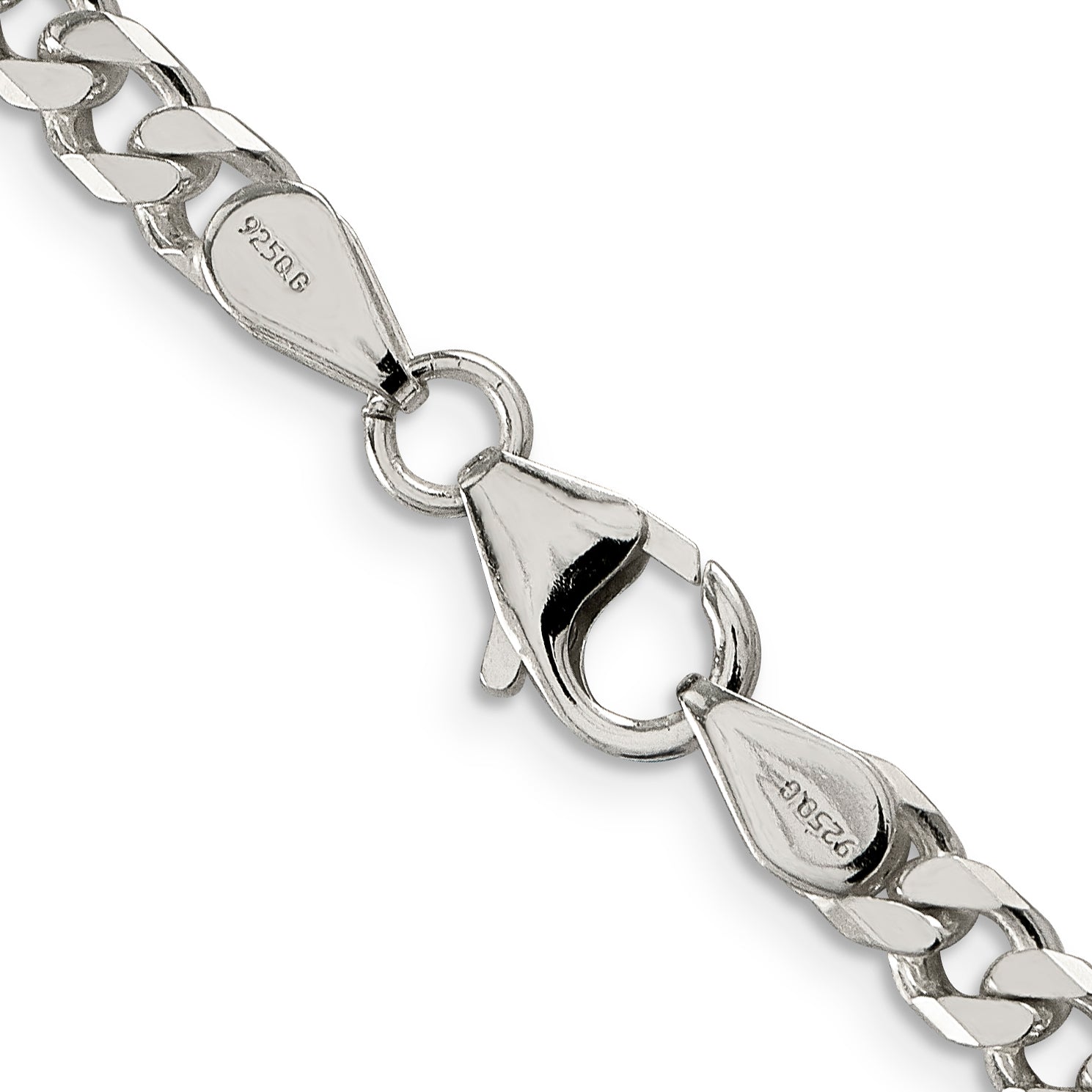 Polished Curb Chain Necklace in Sterling Silver, 5mm Secondary image
