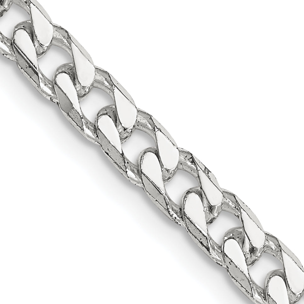 Sterling Silver Curb Chain Necklace 5mm
