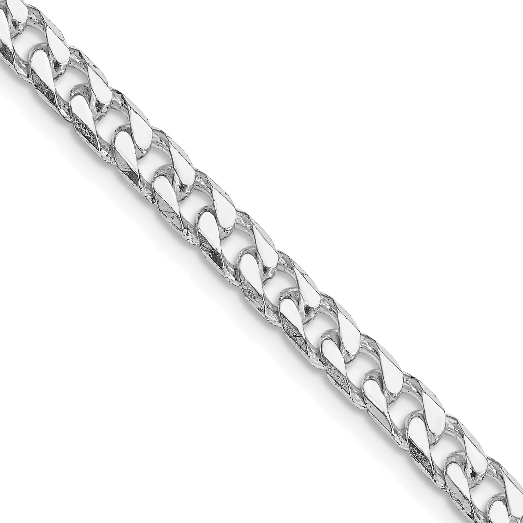 Sterling Silver Rhodium-plated Polished 5mm Curb Chain Main image