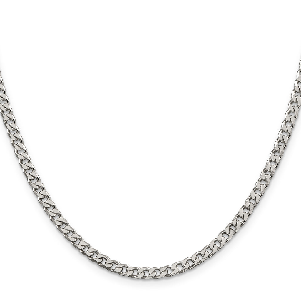 Sterling Silver Curb Chain Necklace 3.5mm