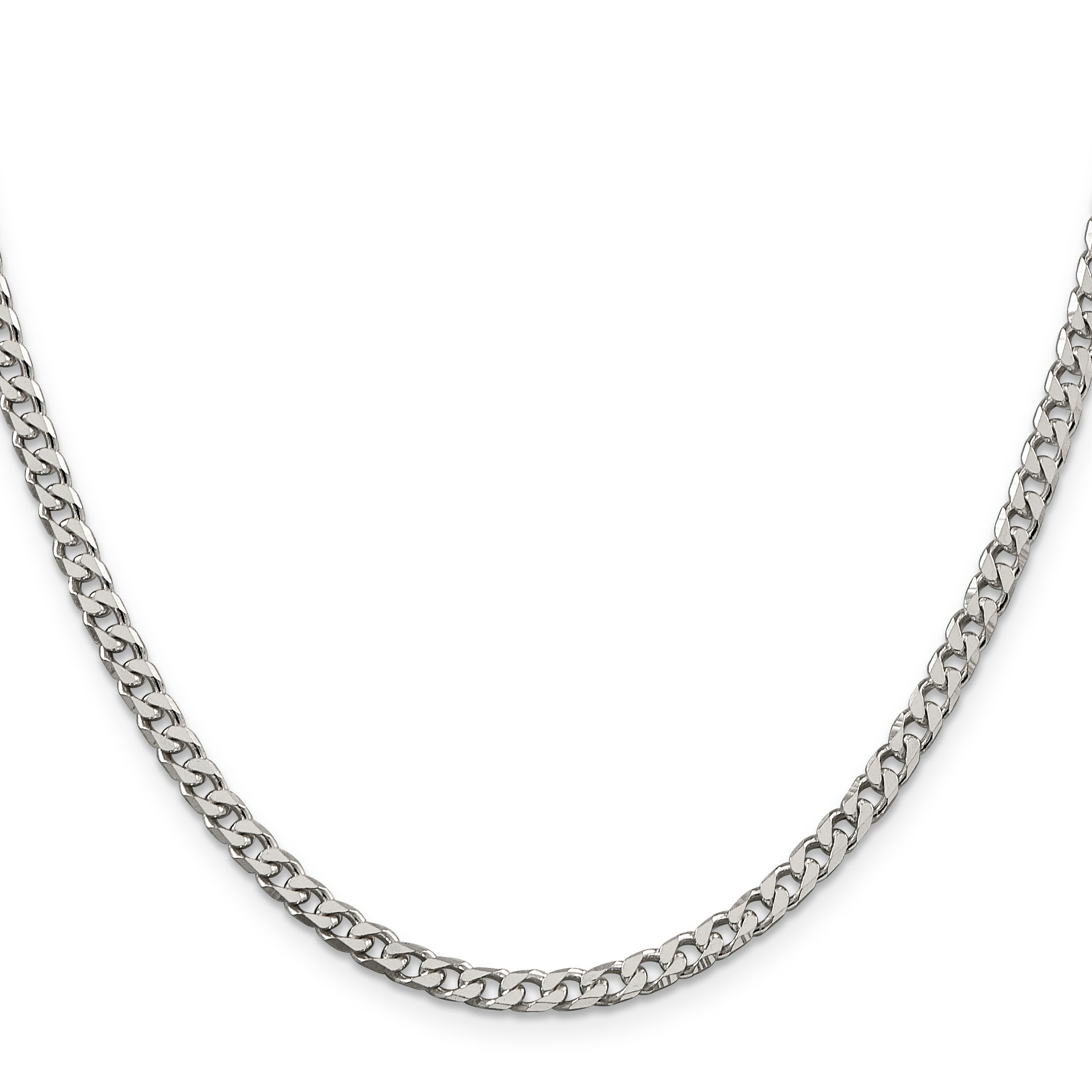 Sterling Silver Curb Chain Necklace 3.5mm