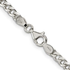 Sterling Silver Curb Chain Necklace 3.5mm