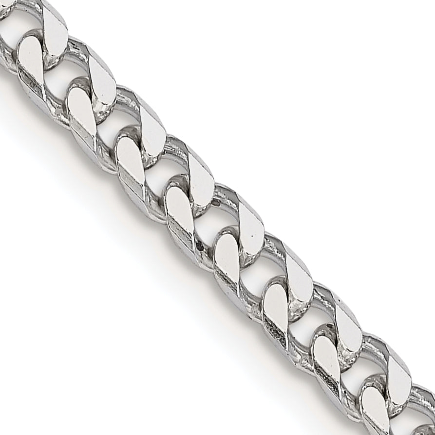 Sterling Silver Curb Chain Necklace 3.5mm