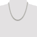 Sterling Silver 5.65mm 6 Side D/C Flat Double Curb Chain