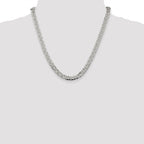Sterling Silver Diamond-Cut Curb Chain Necklace 6.25mm