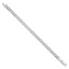 Sterling Silver 6.25mm 6 Side Diamond-Cut Flat Double Curb Chain