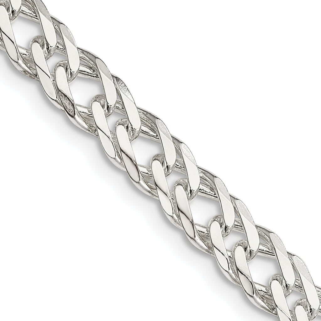 Sterling Silver Diamond-Cut Curb Chain Necklace 6.25mm