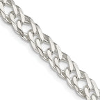 Sterling Silver Diamond-Cut Curb Chain Necklace 6.25mm