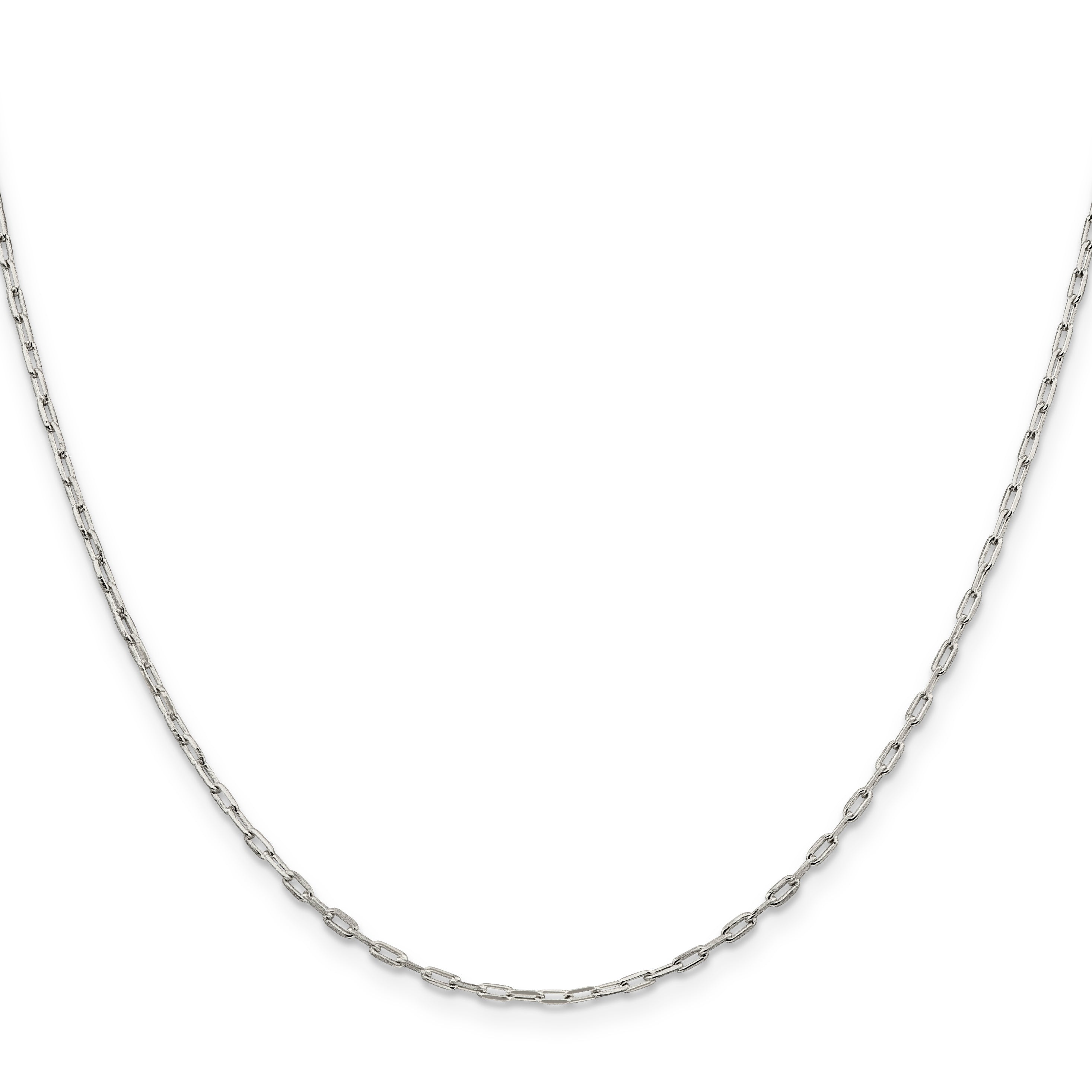 Elongated Open Link Chain in Sterling Silver, 1.75mm Secondary image